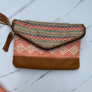 Woven, convertible Clutch (clutch to purse)